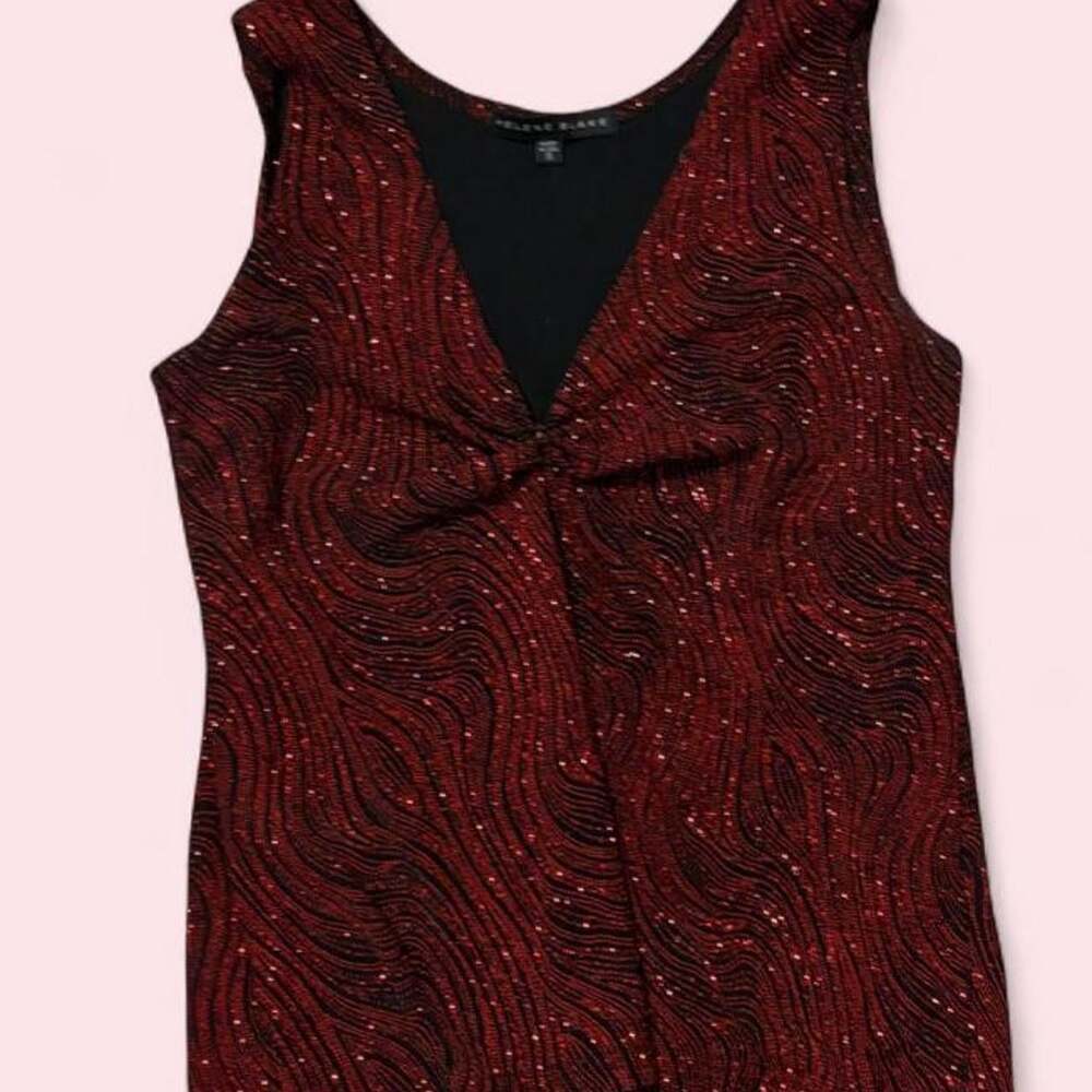 Women's Burgundy and Red Shirt